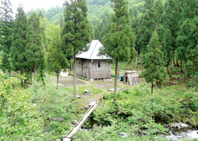 白山市下田原の出作り小屋 白山市下田原の出作り小屋